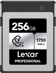 Lexar muistikortti CFexpress 256GB Professional Type B Silver hinta ja tiedot | Lexar Puhelimet, älylaitteet ja kamerat | hobbyhall.fi