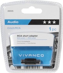 Vivanco adapteri RCA - RCA (46035) hinta ja tiedot | Adapterit | hobbyhall.fi