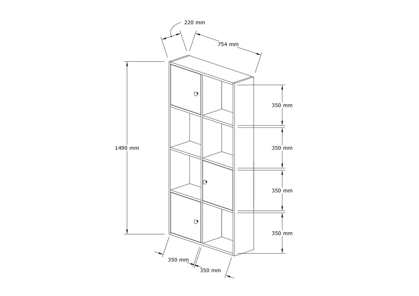 Hylly, Asir, 77,8x151,4x22 cm, valkoinen/harmaa hinta ja tiedot | Hyllyt | hobbyhall.fi