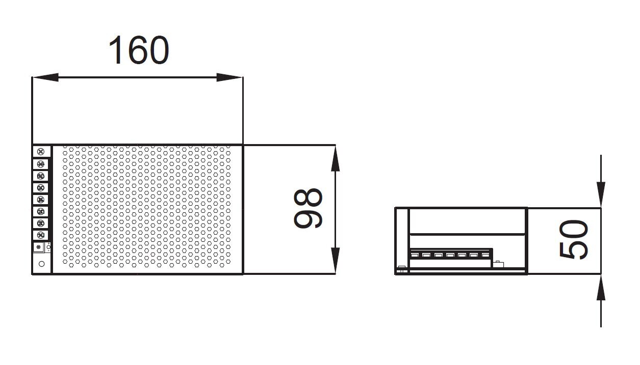 LED-virtalähde 150W, 12V 12,5A, hinta ja tiedot | LED-valonauhat | hobbyhall.fi