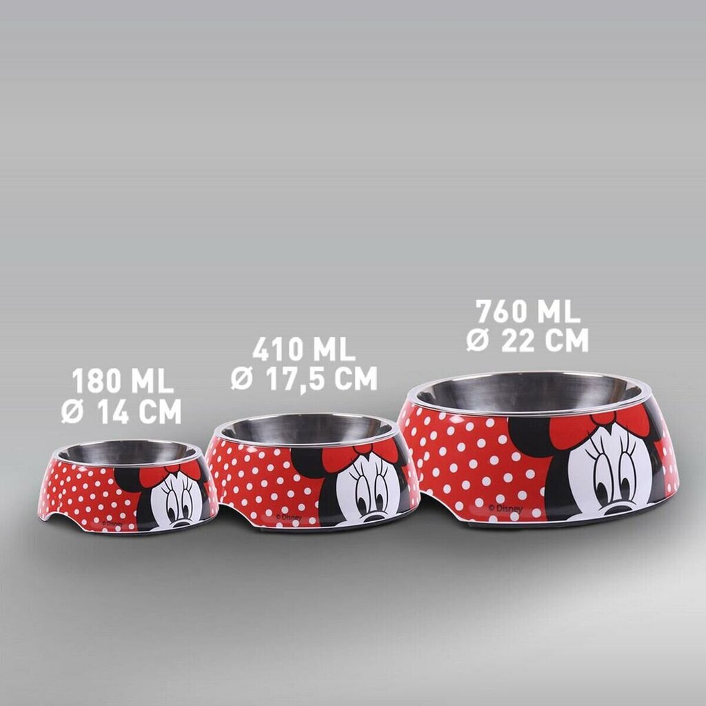 Kulho lemmikille Minnie Mouse melamiini 410 ml, monivärinen hinta ja tiedot | Ruokakupit ja ruokintatarvikkeet | hobbyhall.fi