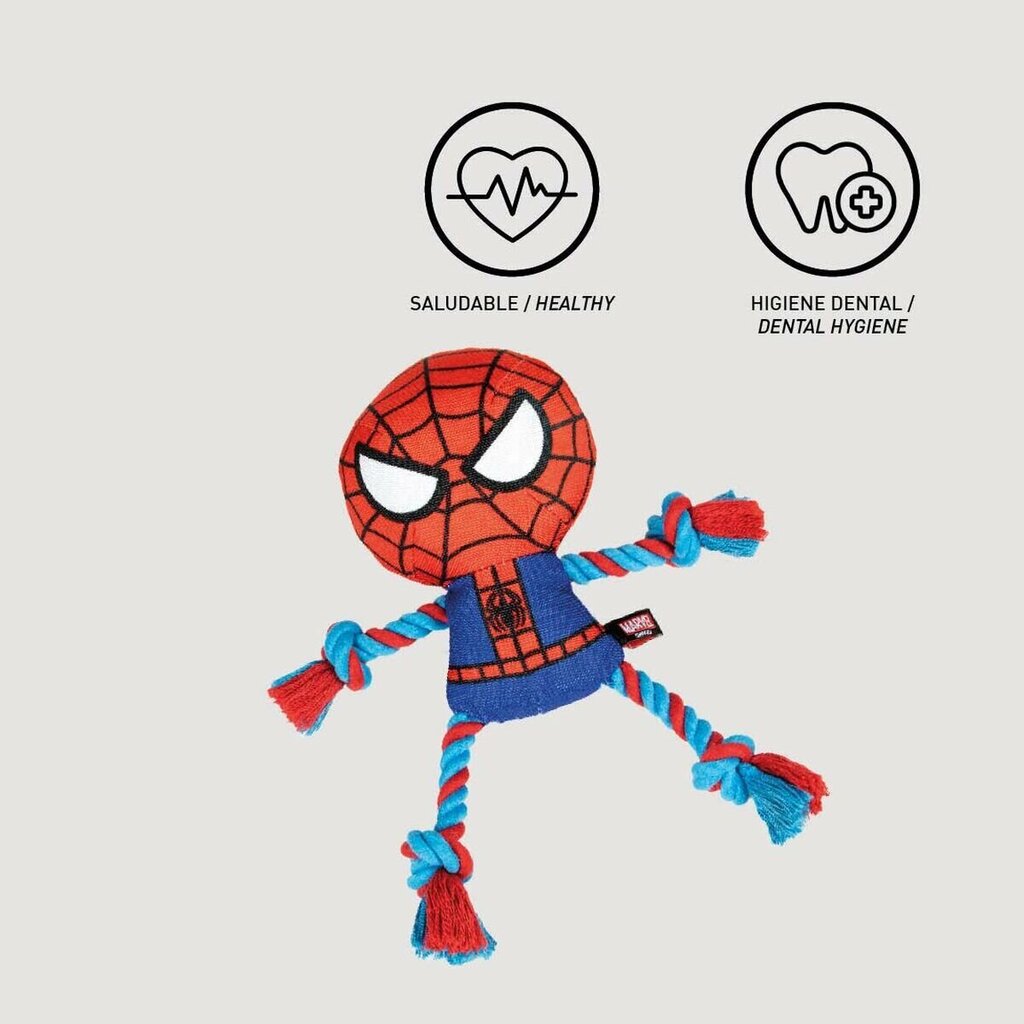 Köysilelu Spiderman, punainen hinta ja tiedot | Koiran lelut | hobbyhall.fi