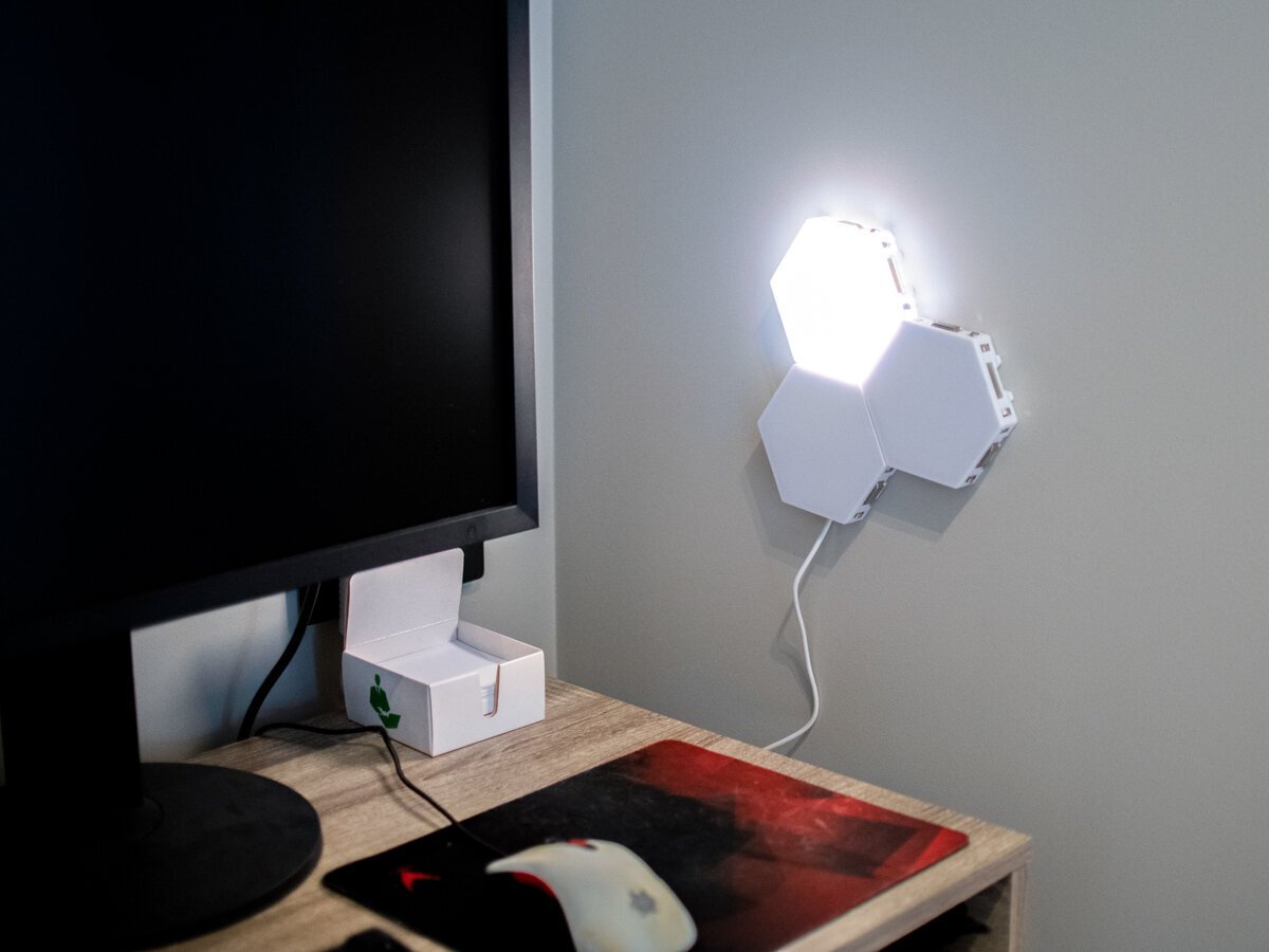 LED modulaarinen seinä kosketusvalaisin 3kpl kylmä valkoinen hinta ja tiedot | Kattovalaisimet | hobbyhall.fi