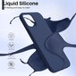 Kotelo Liquid Silicone 1.5mm Apple iPhone 14 Pro tummansininen hinta ja tiedot | Puhelimen kuoret ja kotelot | hobbyhall.fi