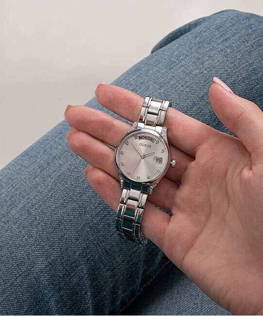 Guess Naisten Kello gw0385l1 mini aura + laatikko (zu510a) hinta ja tiedot | Naisten kellot | hobbyhall.fi