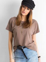Naisten t-paita, ruskea hinta ja tiedot | Naisten T-paidat | hobbyhall.fi