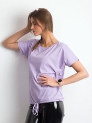 Naisten puuvillainen t-paita, vaalea violetti hinta ja tiedot | Naisten T-paidat | hobbyhall.fi