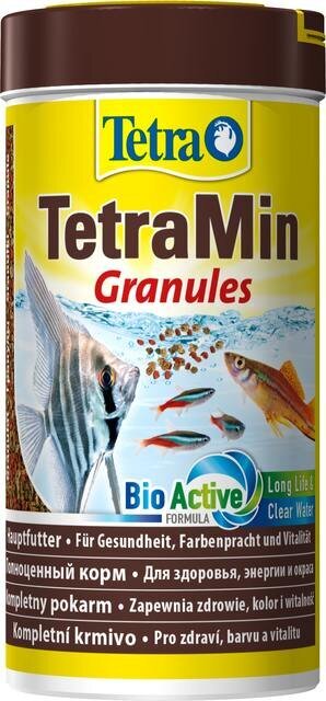 Ruoka makeanvedenkaloille Tetra TetraMin Granules, 250 ml hinta ja tiedot | Kalanruoka | hobbyhall.fi