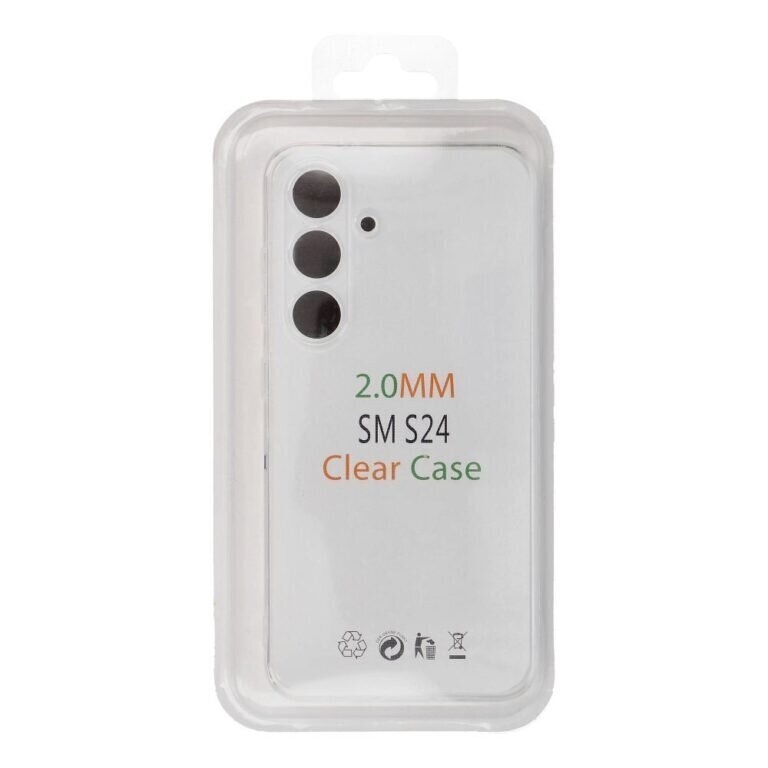 Clear Case 2mm Samsung Galaxy S24+ (6,6”) hinta ja tiedot | Puhelimen kuoret ja kotelot | hobbyhall.fi