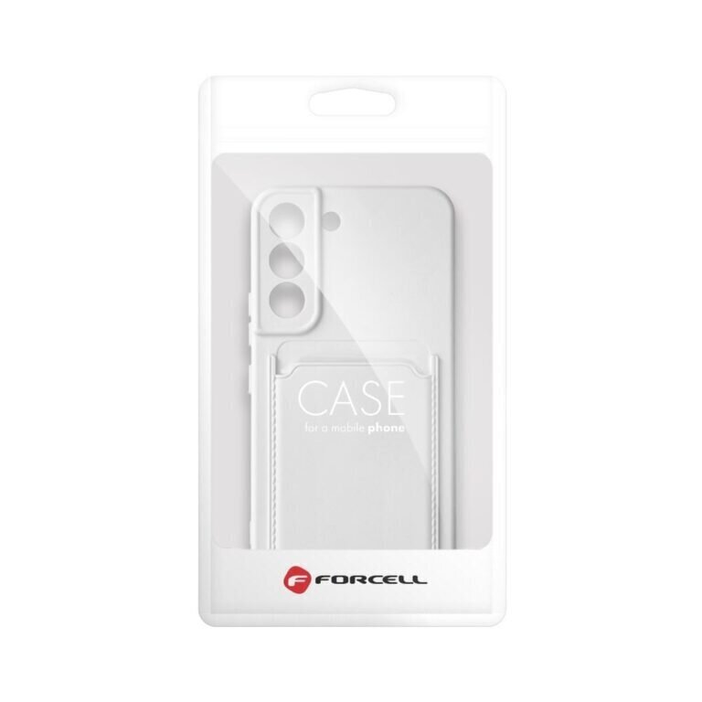 Forcell CARD Samsung Galaxy S24 (6,1″), Valkoinen hinta ja tiedot | Puhelimen kuoret ja kotelot | hobbyhall.fi