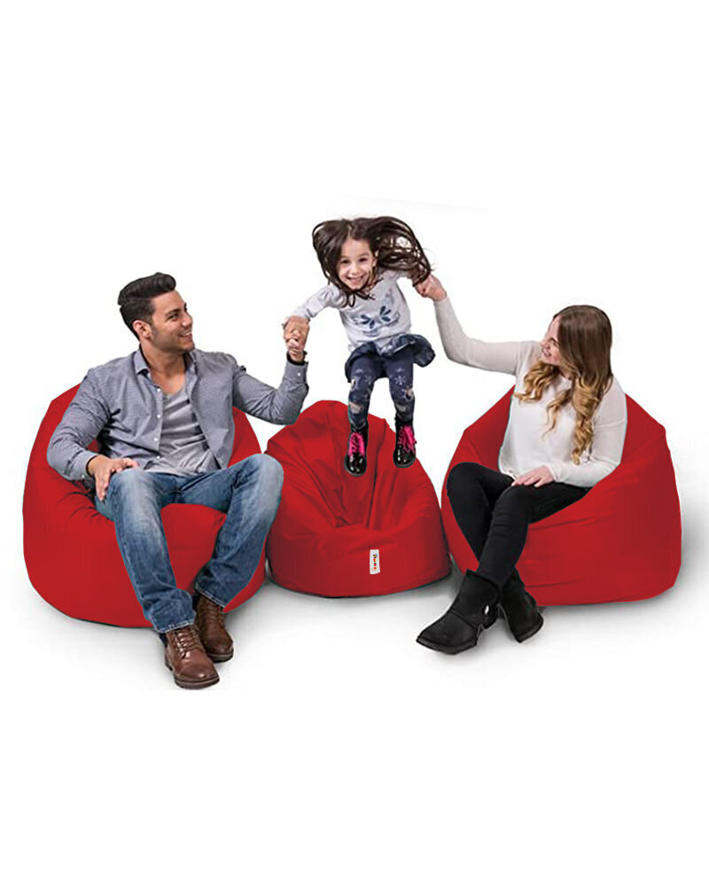 Säkkituoli Iyzi 100 Cushion Pouf, punainen hinta ja tiedot | Säkkituolit, rahit ja penkit | hobbyhall.fi