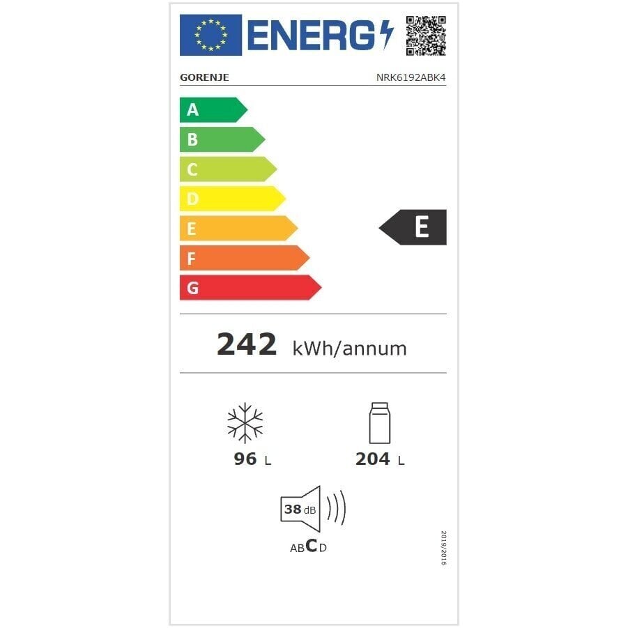 Gorenje NRK6192ABK4 hinta ja tiedot | Jääkaapit | hobbyhall.fi