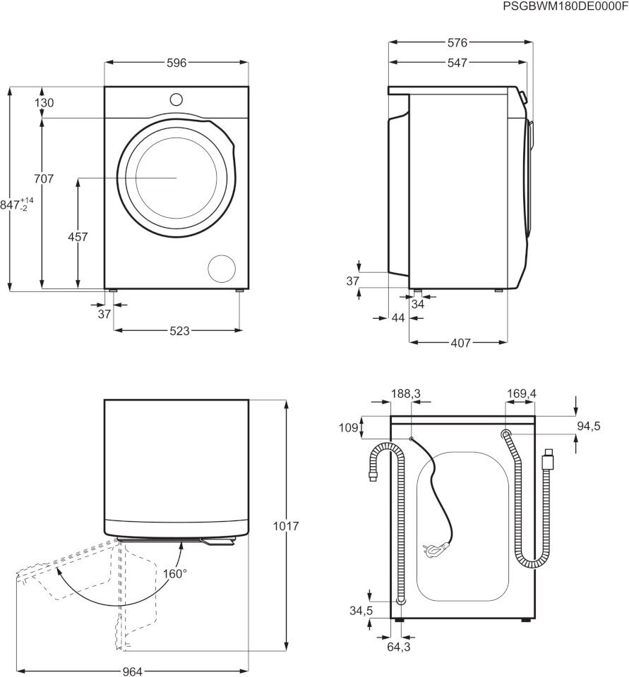 Electrolux EW7F6548E7 hinta ja tiedot | Pyykinpesukoneet | hobbyhall.fi