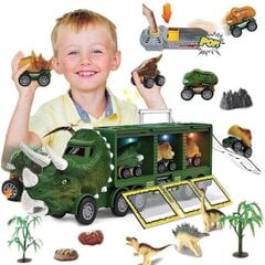 Deenodi 17 in 1 kuormaauto, dinosaurushahmot ja autot hinta ja tiedot | Deenodi Lapset | hobbyhall.fi