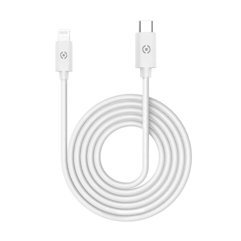 USB to Lightning Cable Celly USBLIGHTTYPECWH White 1 m hinta ja tiedot | Puhelinkaapelit | hobbyhall.fi