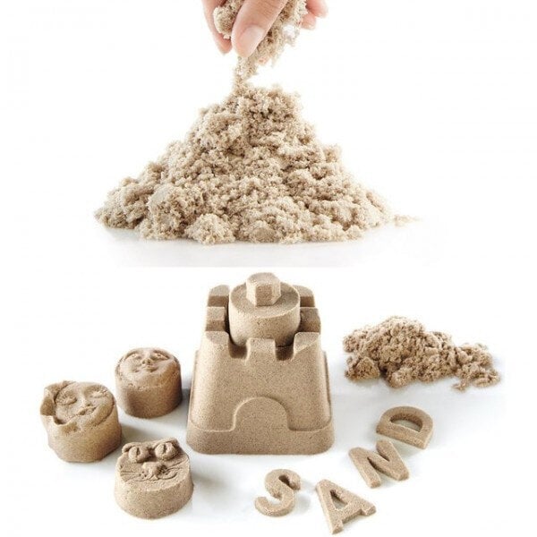 Kineettinen hiekka, 1 kg, beige hinta ja tiedot | Taide- ja askartelutarvikkeet | hobbyhall.fi