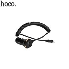 Autolaturi Hoco Z14 USB + Lightning (3.4A) musta hinta ja tiedot | Puhelimen laturit | hobbyhall.fi