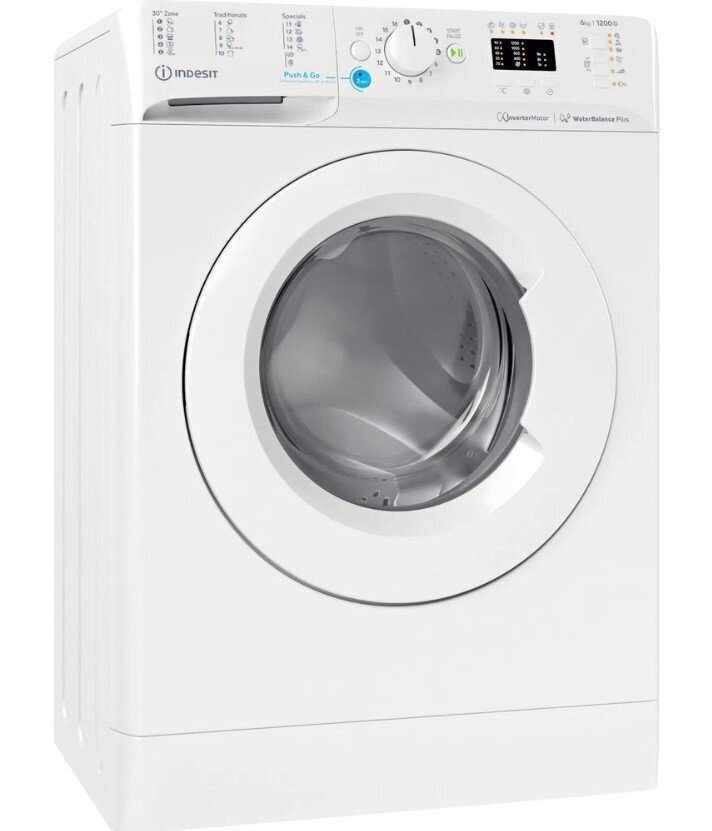 Indesit BWSA 61294 W EU N hinta ja tiedot | Pyykinpesukoneet | hobbyhall.fi