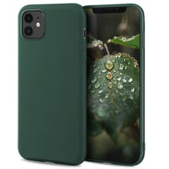 Moozy Lifestyle. Suunniteltu iPhone 11 -kuorelle, tummanvihreä hinta ja tiedot | Puhelimen kuoret ja kotelot | hobbyhall.fi