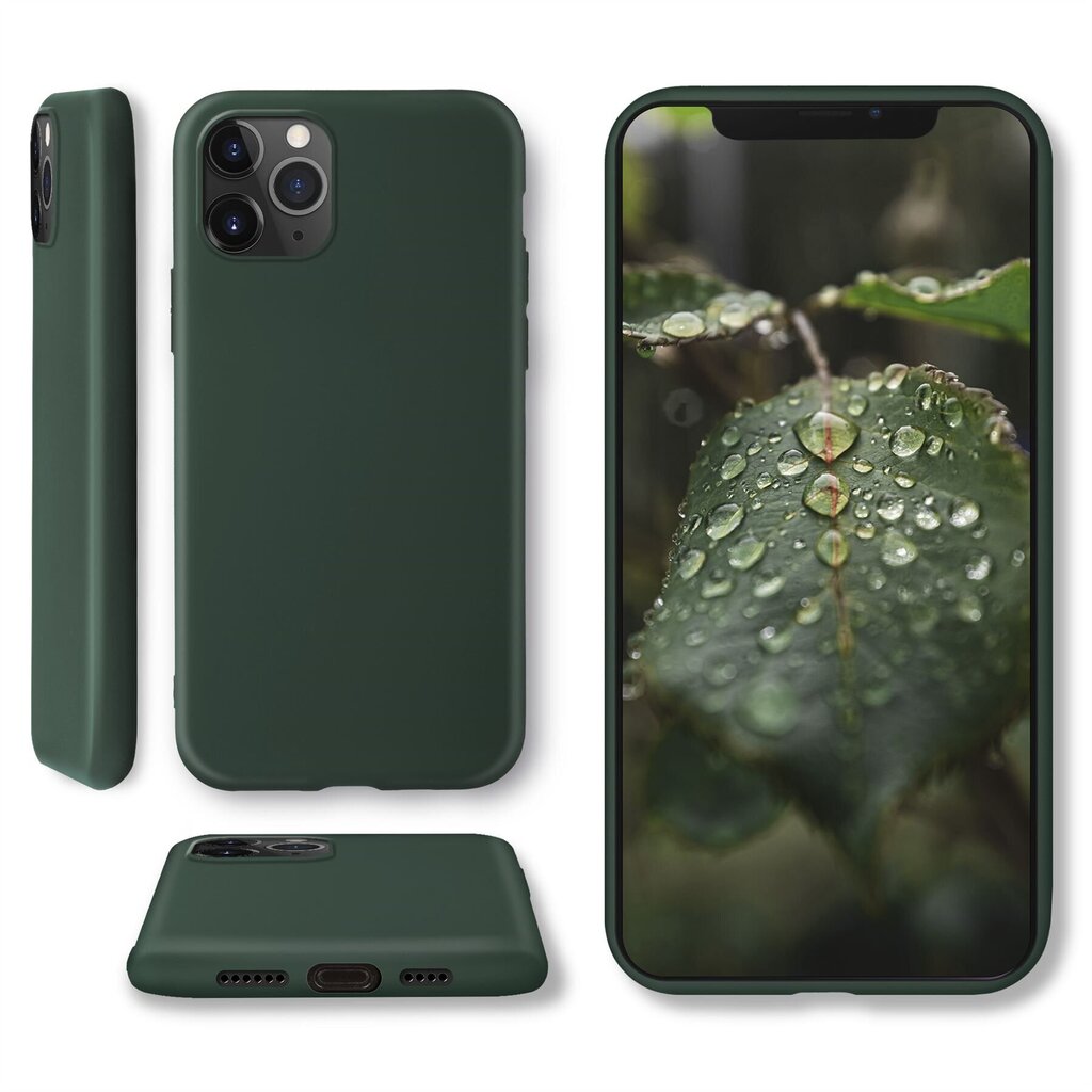 Moozy Lifestyle. Suunniteltu iPhone 12 Pro Max -kuorelle, tummanvihreä hinta ja tiedot | Puhelimen kuoret ja kotelot | hobbyhall.fi