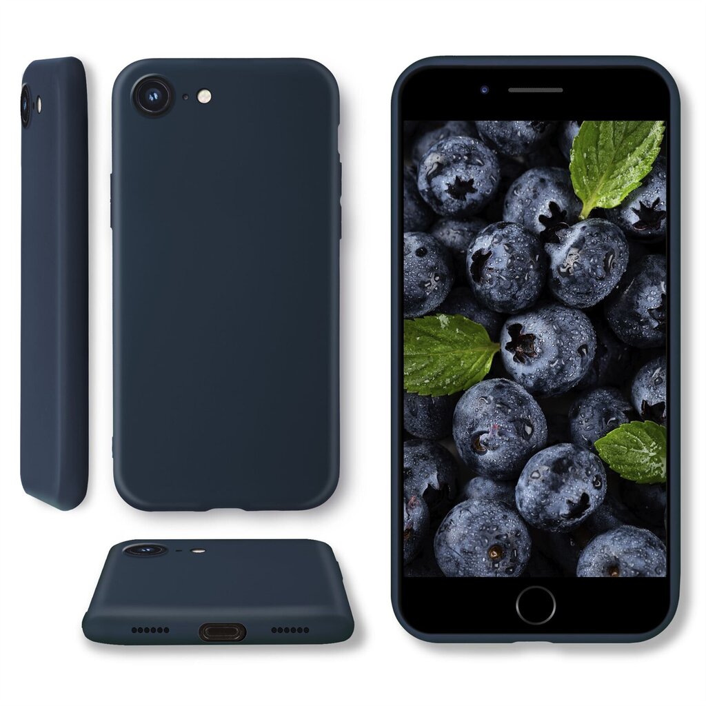 Moozy Lifestyle. Kotelo iPhone SE 2020:lle, iPhone 8:lle ja iPhone 7:lle, Midnight Blue hinta ja tiedot | Puhelimen kuoret ja kotelot | hobbyhall.fi