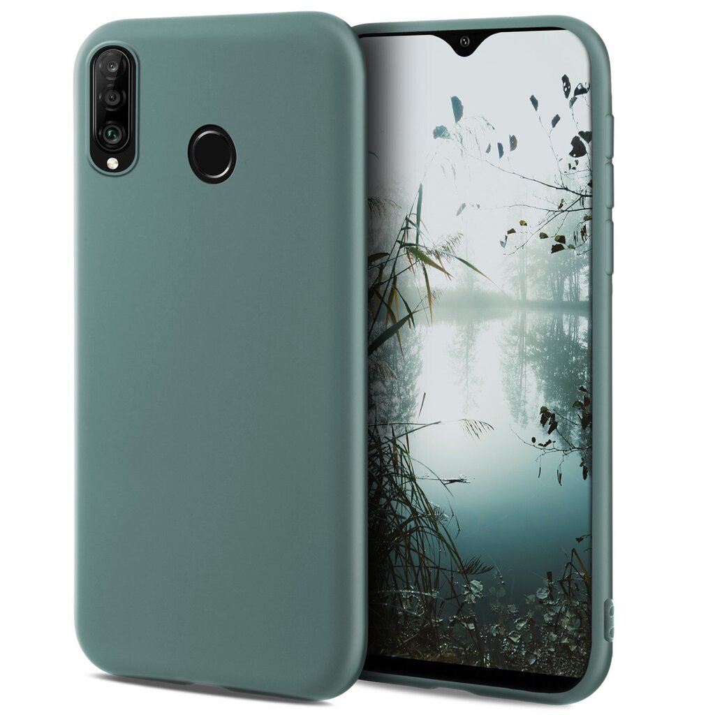 Moozy Minimalist -sarjan silikonikotelo Huawei P30 Lite -puhelimelle, sininen harmaa hinta ja tiedot | Puhelimen kuoret ja kotelot | hobbyhall.fi