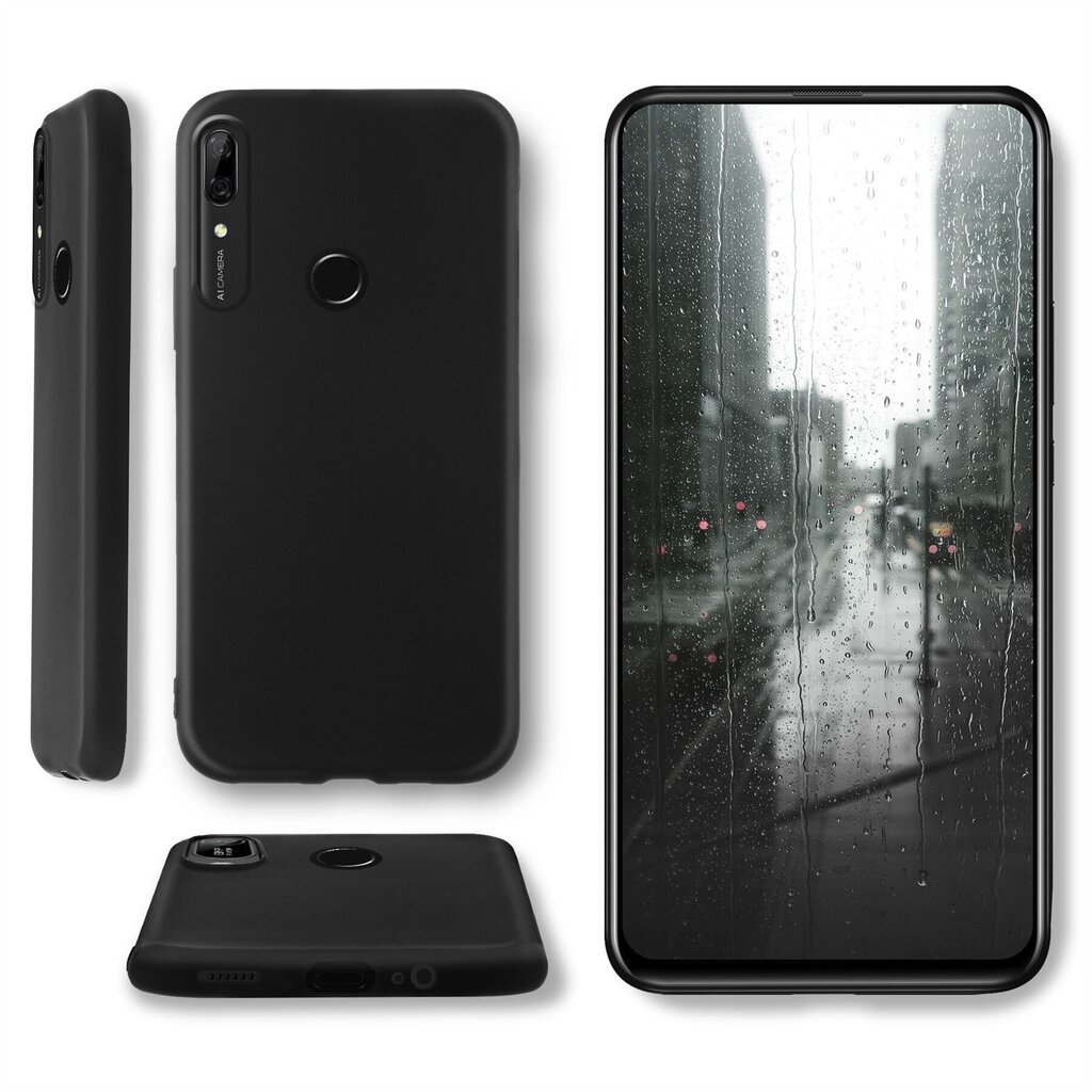 Moozy Minimalist -sarjan silikonikotelo Huawei P Smart Z:lle ja Honor 9X:lle, musta hinta ja tiedot | Puhelimen kuoret ja kotelot | hobbyhall.fi