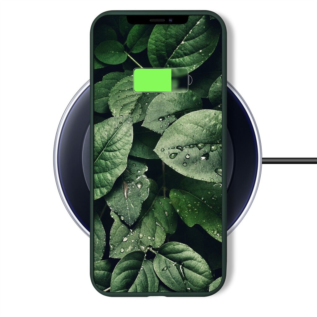 Moozy Minimalist -sarjan silikonikotelo iPhone X:lle ja iPhone XS:lle, Midnight Green hinta ja tiedot | Puhelimen kuoret ja kotelot | hobbyhall.fi