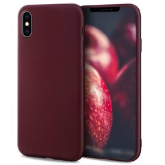 Moozy Minimalist -sarjan silikonikotelo iPhone X:lle ja iPhone XS:lle, viininpunainen hinta ja tiedot | Puhelimen kuoret ja kotelot | hobbyhall.fi