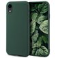 Moozy Minimalist -sarjan silikonikotelo iPhone XR:lle, Midnight Green hinta ja tiedot | Puhelimen kuoret ja kotelot | hobbyhall.fi