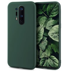 Moozy Minimalist -sarjan silikonikotelo OnePlus 8 Prolle, Midnight Green hinta ja tiedot | Puhelimen kuoret ja kotelot | hobbyhall.fi