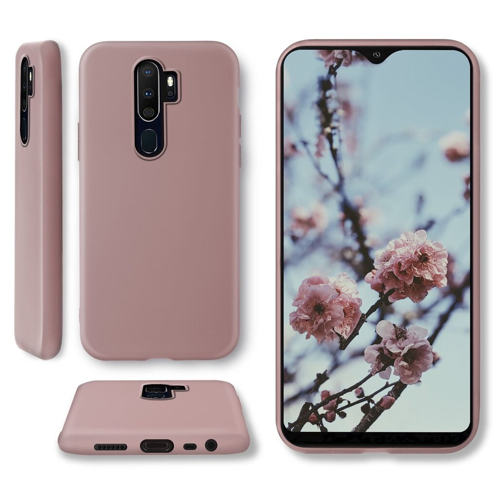 Moozy Minimalist -sarjan silikonikotelo Oppo A9 2020, ruusubeige hinta ja tiedot | Puhelimen kuoret ja kotelot | hobbyhall.fi