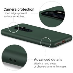 Moozy Minimalist -sarjan silikonikotelo Oppo Reno2 Z:lle, Midnight Green hinta ja tiedot | Puhelimen kuoret ja kotelot | hobbyhall.fi