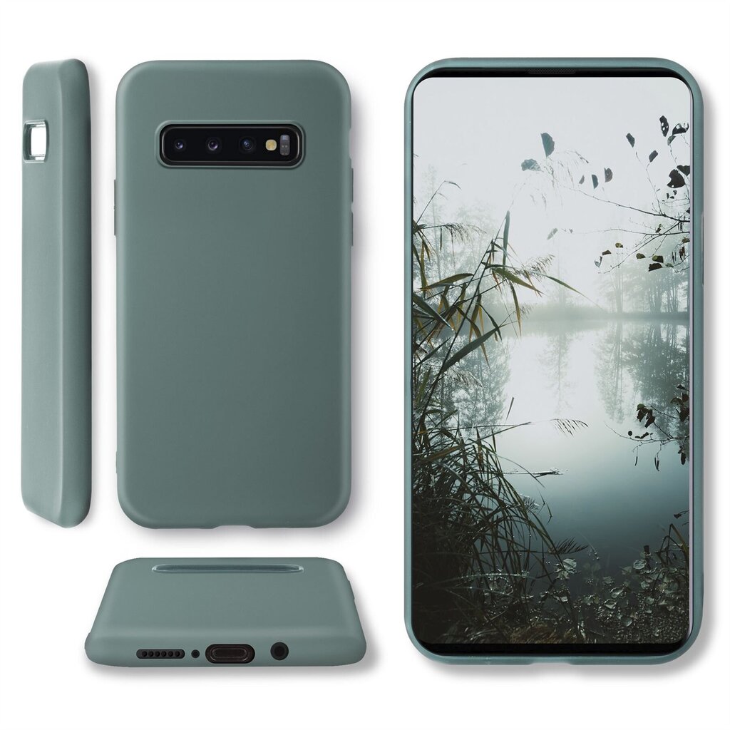 Moozy Minimalist -sarjan silikonikotelo Samsung S10:lle, sininen harmaa hinta ja tiedot | Puhelimen kuoret ja kotelot | hobbyhall.fi