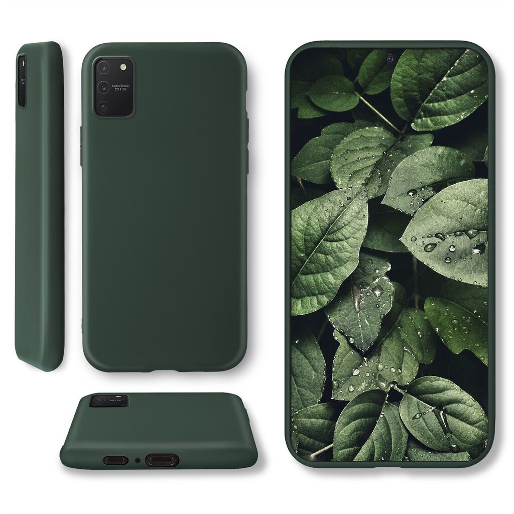 Moozy Minimalist -sarjan silikonikotelo Samsung S10 Lite -puhelimelle, Midnight Green hinta ja tiedot | Puhelimen kuoret ja kotelot | hobbyhall.fi