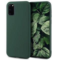 Moozy Minimalist -sarjan silikonikotelo Samsung S20 Plus -puhelimelle, Midnight Green hinta ja tiedot | Puhelimen kuoret ja kotelot | hobbyhall.fi