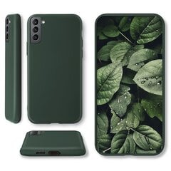 Moozy Minimalist -sarjan silikonikotelo Samsung S21:lle, Samsung S21 5G:lle, Midnight Green hinta ja tiedot | Puhelimen kuoret ja kotelot | hobbyhall.fi