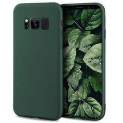 Moozy Minimalist -sarjan silikonikotelo Samsung S8:lle, Midnight Green hinta ja tiedot | Puhelimen kuoret ja kotelot | hobbyhall.fi