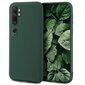 Moozy Minimalist -sarjan silikonikotelo Xiaomi Mi Note 10:lle, Xiaomi Mi Note 10 Prolle, Midnight Green hinta ja tiedot | Puhelimen kuoret ja kotelot | hobbyhall.fi