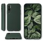 Moozy Minimalist -sarjan silikonikotelo Xiaomi Mi Note 10:lle, Xiaomi Mi Note 10 Prolle, Midnight Green hinta ja tiedot | Puhelimen kuoret ja kotelot | hobbyhall.fi