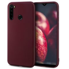 Moozy Minimalist -sarjan silikonikotelo Xiaomi Redmi Note 8:lle, viininpunainen hinta ja tiedot | Puhelimen kuoret ja kotelot | hobbyhall.fi