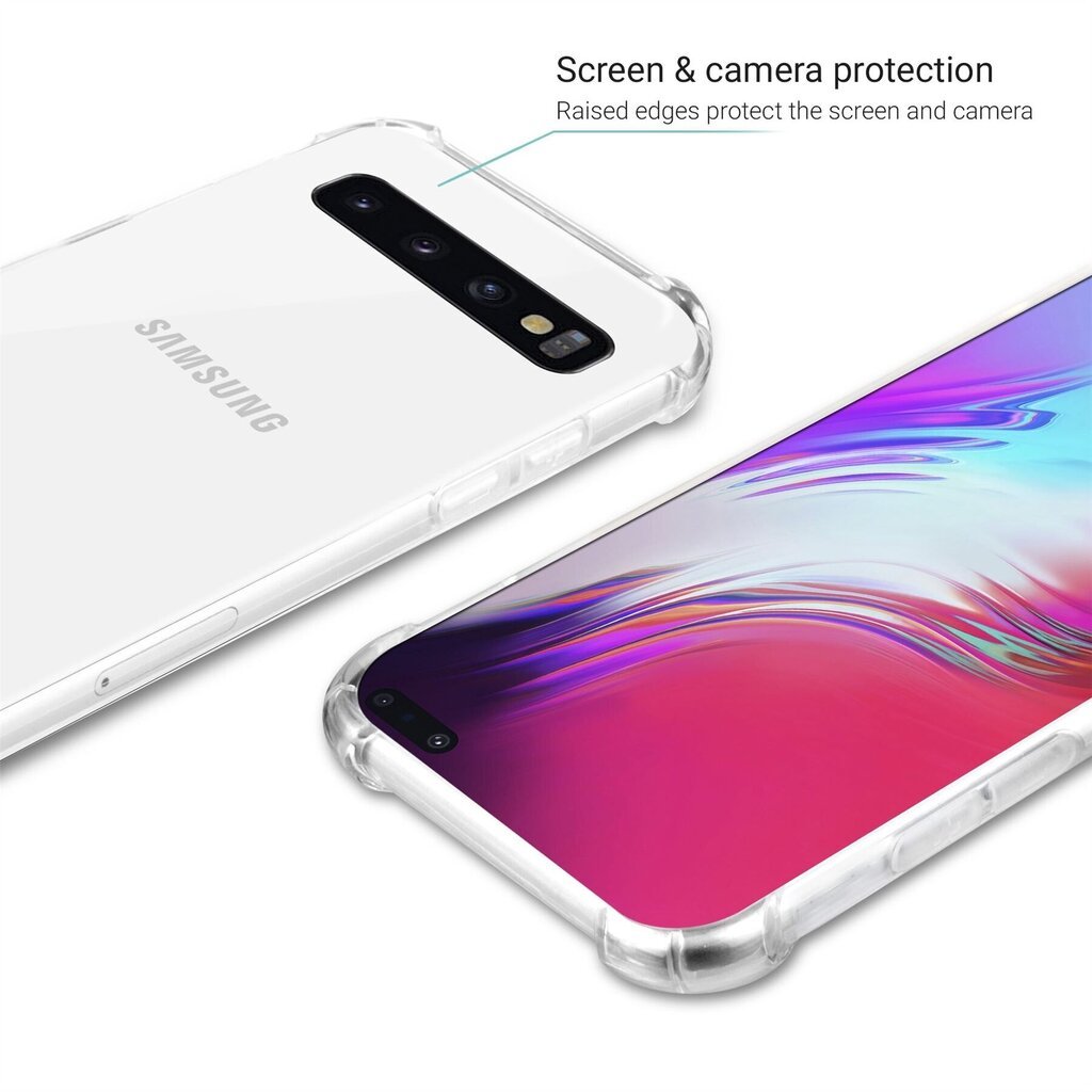 Moozy iskunkestävä silikonikotelo Samsung S10:lle hinta ja tiedot | Puhelimen kuoret ja kotelot | hobbyhall.fi