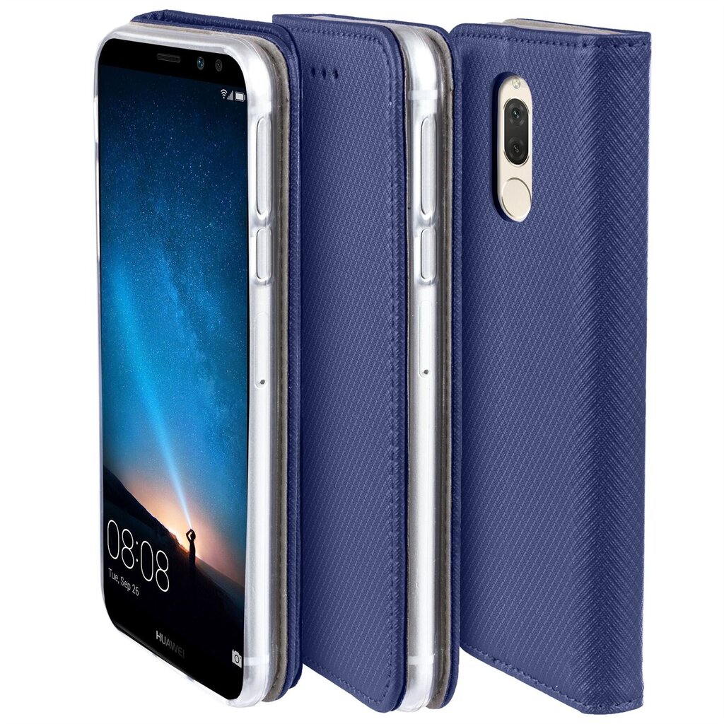 Moozy Case Flip Cover -suoja Huawei Mate 10 Lite -puhelimelle, tummansininen hinta ja tiedot | Puhelimen kuoret ja kotelot | hobbyhall.fi
