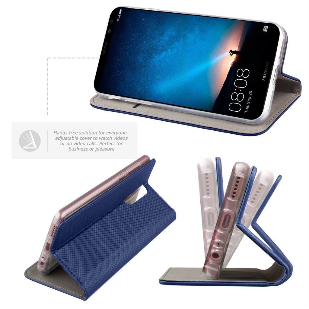 Moozy Case Flip Cover -suoja Huawei Mate 10 Lite -puhelimelle, tummansininen hinta ja tiedot | Puhelimen kuoret ja kotelot | hobbyhall.fi