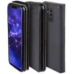 Moozy Case Flip Cover -suoja Huawei Mate 20 Lite -puhelimelle, musta hinta ja tiedot | Puhelimen kuoret ja kotelot | hobbyhall.fi