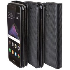 Moozy Case Flip Cover -suoja Huawei P8 Lite 2017:lle, musta hinta ja tiedot | Puhelimen kuoret ja kotelot | hobbyhall.fi