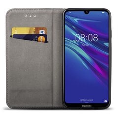 Moozy Case Flip Cover -suojus Huawei Y6 2019:lle, musta hinta ja tiedot | Puhelimen kuoret ja kotelot | hobbyhall.fi