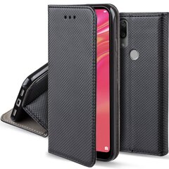 Moozy Case Flip Cover -suojus Huawei Y7 2019, Huawei Y7 Prime 2019, musta hinta ja tiedot | Puhelimen kuoret ja kotelot | hobbyhall.fi