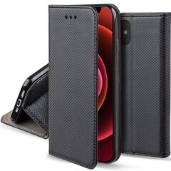 Moozy Case Flip Cover iPhone 12:lle, iPhone 12 Prolle, musta hinta ja tiedot | Puhelimen kuoret ja kotelot | hobbyhall.fi