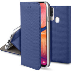 Moozy Case Flip Cover Samsung A20e:lle, tummansininen hinta ja tiedot | Puhelimen kuoret ja kotelot | hobbyhall.fi